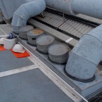 Wszystkie połączenia uszczelnione z użyciem materiału Belzona 2211 (MP Hi-Build Elastomer)