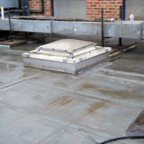 Połać dachu przed zastosowaniem materiału Belzona 3131 (WG Membrane)
