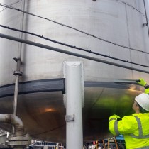 Połączenia naprawione u klienta z użyciem materiału Belzona 4301 (Magma CR1 Hi-Build)