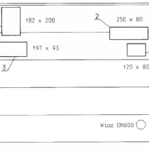 Rys.2. Rzut planu rozmieszczenia arkuszy systemu BelzonaSWII - 4 pola z 16