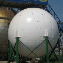 Zbiornik kulisty z powłoką Belzona 5111 Ceramic Cladding